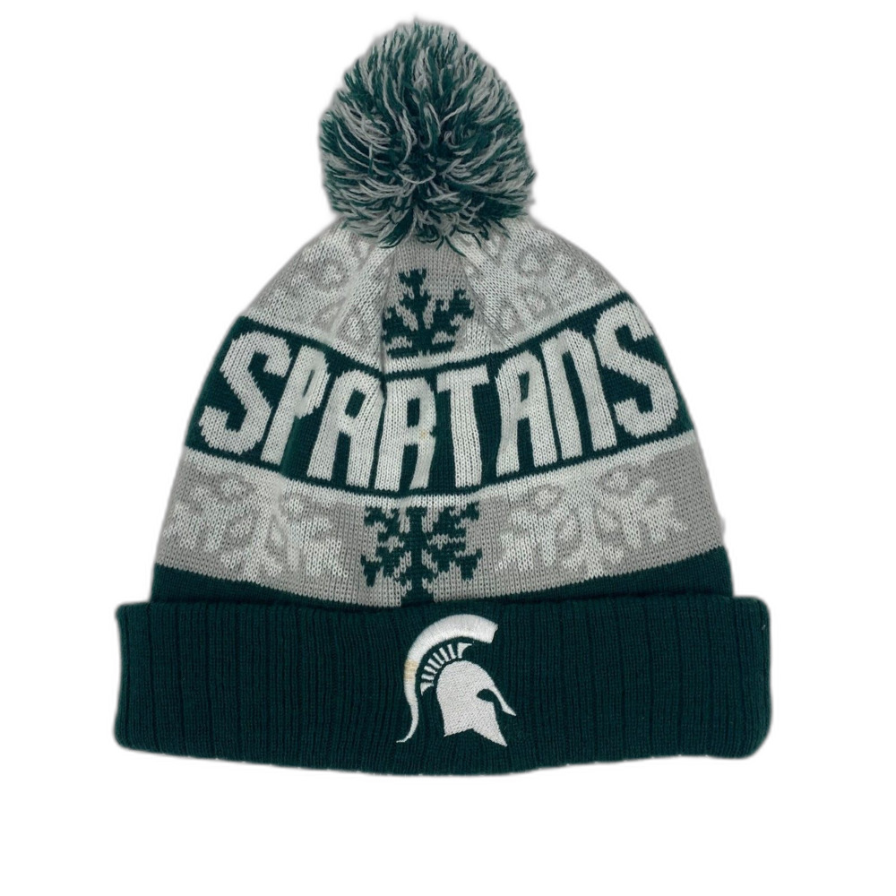 Michigan State University Winter Cap Beanie MSU Spartans Green Captivating Hat